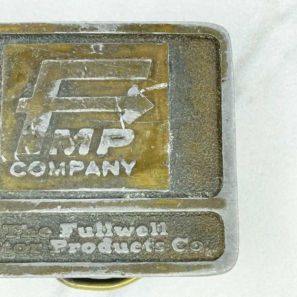 Vintage Stephen Gould Bronze Motor Products Belt Buckle ✨